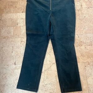 Good American Dark Green velvet pants